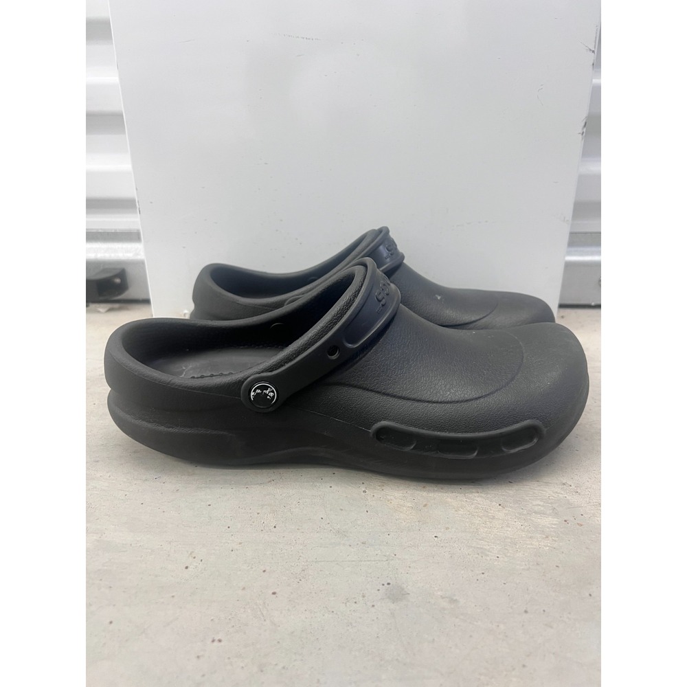 Crocs Bistro Work Clogs Mens US 11 Black Slip Resistant Waterproof Casual Shoes
